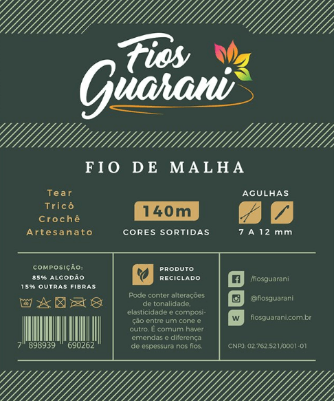 FIO DE MALHA GUARANI - Fios Petrópolis :: Costurando a vida com