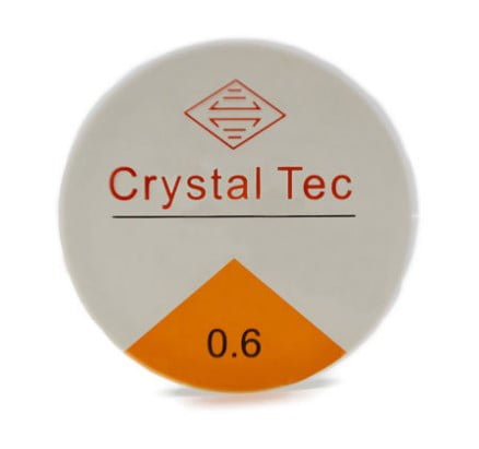Fio de Silicone Carretel Crystal Tec - 0,6 mm 