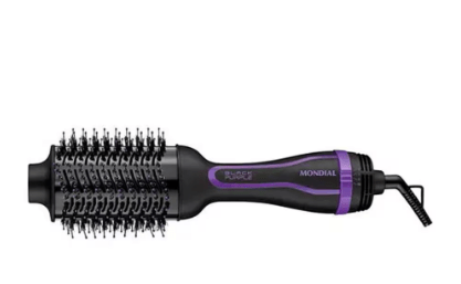 ESCOVA SECADORA MONDIAL 3 EM 1 1200W BLACK PURPLE