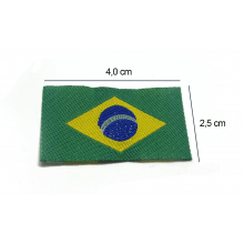 Aplique "Bandeira do Brasil" - C/ 100 Unidades